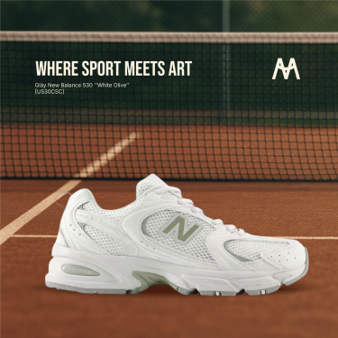 Giày New Balance 530 ''White Olive'' [U530CSC]  Tranning / pickeball / Tennis - Image 1