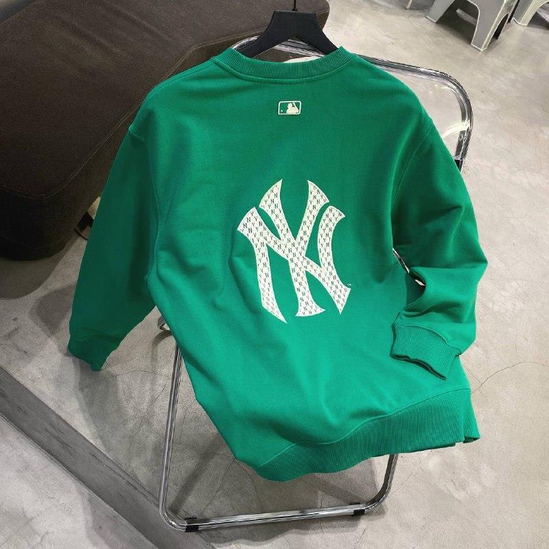 Áo Sweater MLB Like Planet Overfit New York Yankees Cream 31MT0611150I   Sneaker Daily