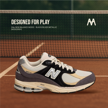 Giày NEW BALANCE M2002 - BLACK/SILVER METALLIC [M2002RSH] - Image 1