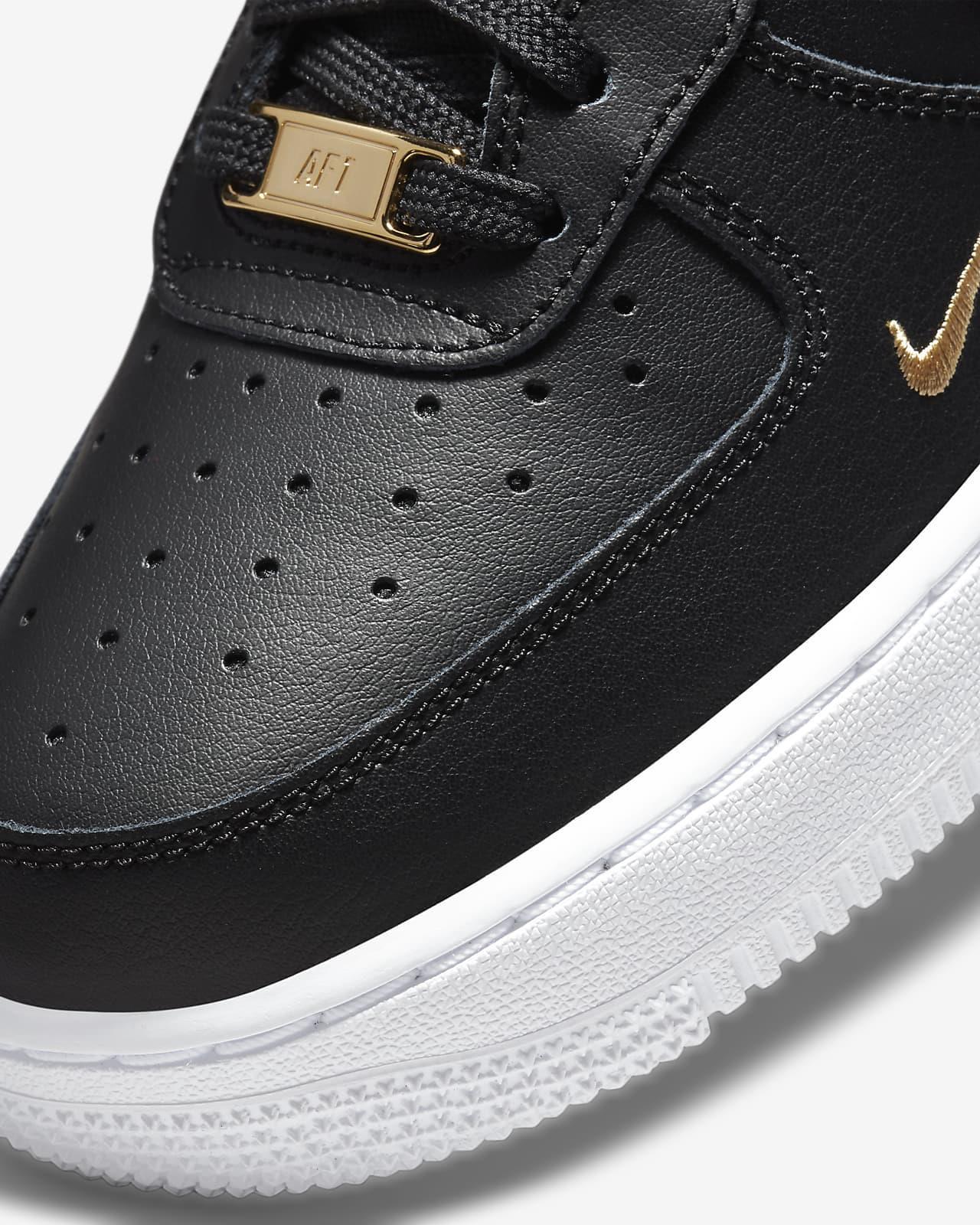 air force 1 low essential white black gold