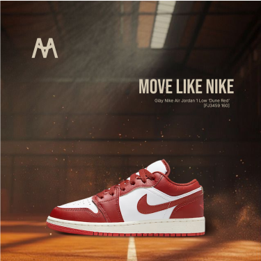 Giày Nike Air Jordan 1 Low  ‘Dune Red’ [FJ3459 160]