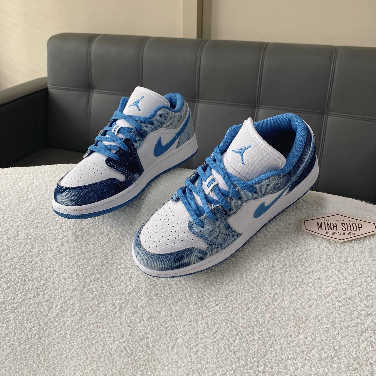 Minhshop.vn - Giày Nike Air Jordan 1 Low Washed Denim [DM8947 100]