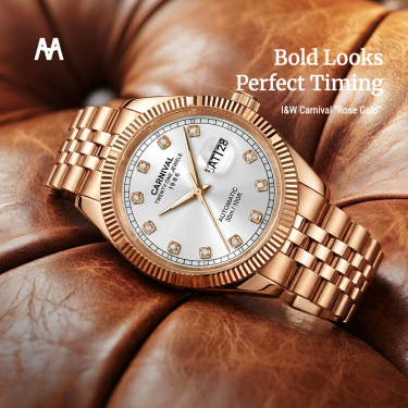 Đồng Hồ I&W Carnival ''Rose Gold'' [8131G] - Image 1