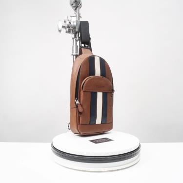 Hàng Chính Hãng Balo Coach Bag Houston Varsity Stripe Brown 2021** hang-chinh-hang-balo-coach-bag-houston-varsity-stripe-brown-2021