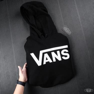 75% ONLY L XL Hàng Chính Hãng Áo Hoodie Vans Classic Black/White  2021** [VN0A456BY28]