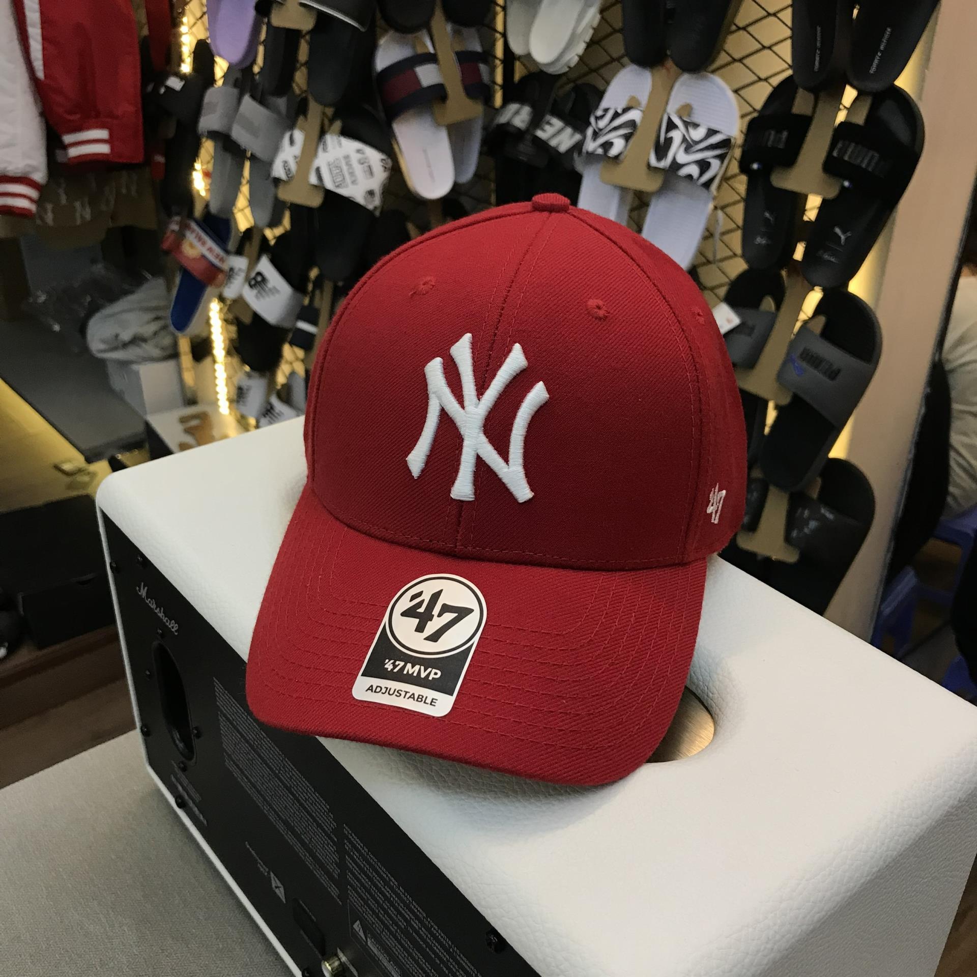 New York Yankees Aerial Mvp BlackWhite Adjustable  47 Brand mũ lưỡi trai   Hatstorecom