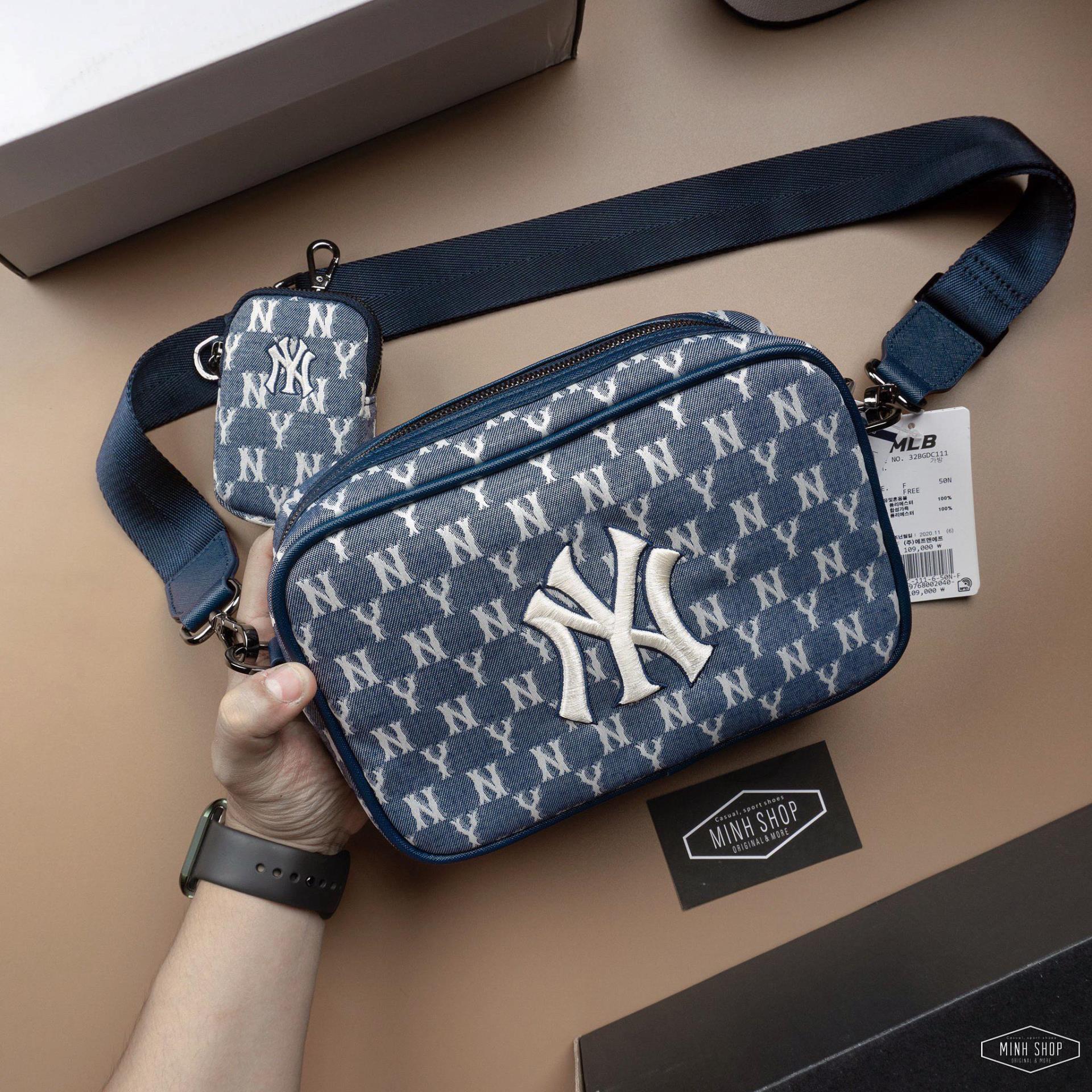 mlb jacquard monogram cross bag