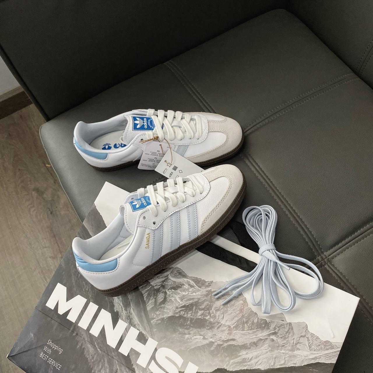 Minhshop.vn - Giày Adidas Samba OG 'White Halo Blue' [ID2055]