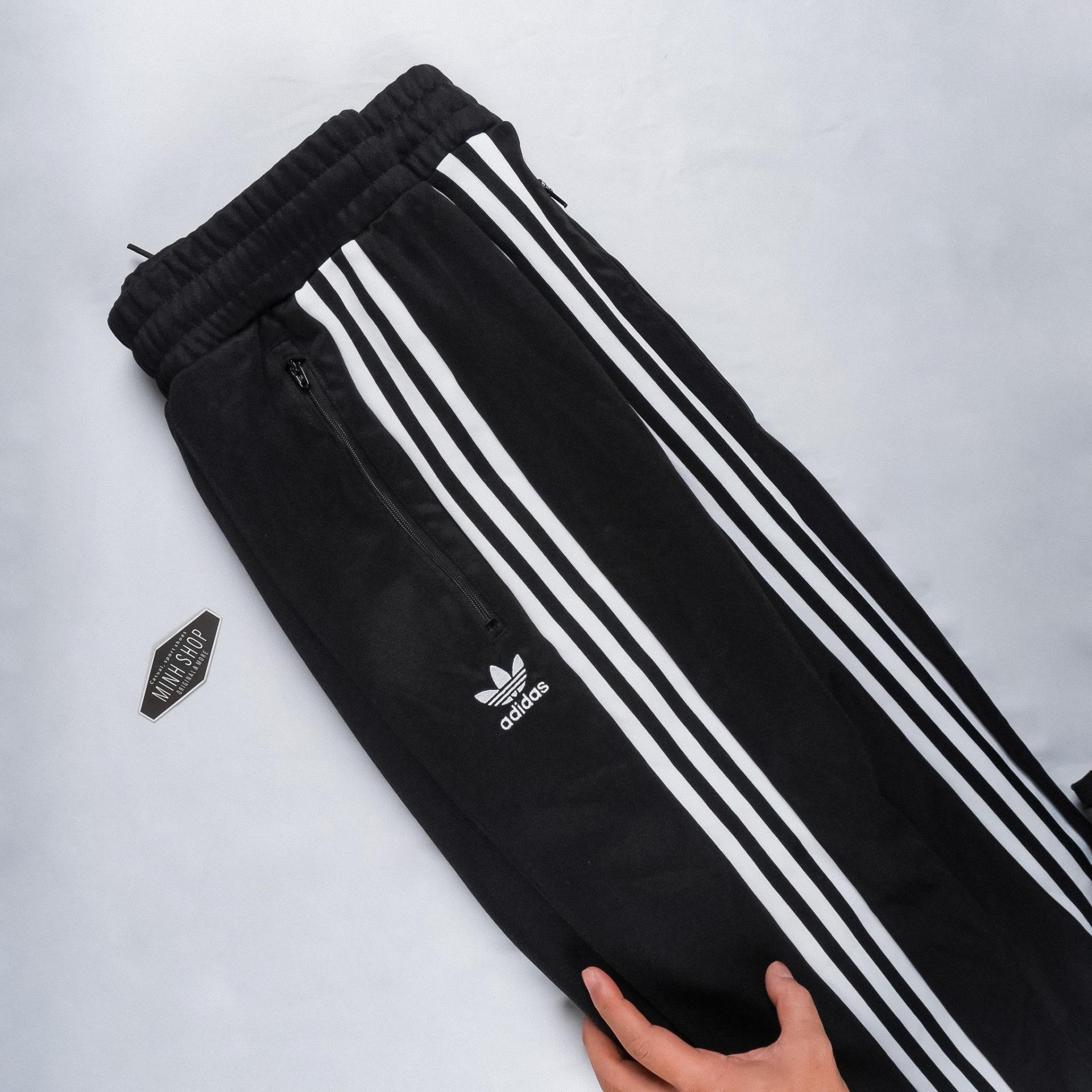 Minhshop.vn - Quần Adidas Track Pants Black White [h09115]