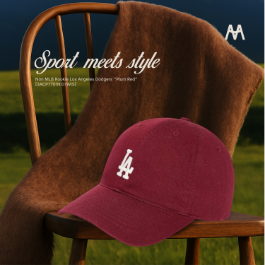 Nón MLB Rookie Los Angeles Dodgers ''Plum Red'' [3ACP7701N 07WIS]
