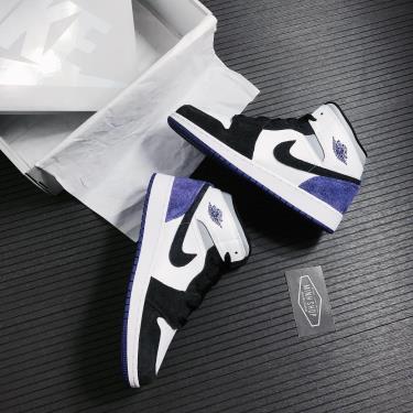Giày Nike Jordan 1 Mid SE Purple GS **