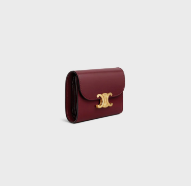 TÚI CELINE Small Flap Wallet TRIOMPHE in Shiny calfskin  [10d783dpv.28lb] - Image 1