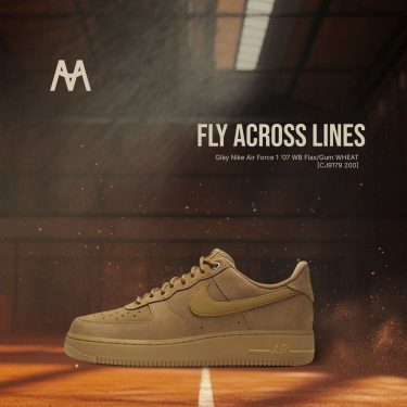 SUPER #LIMITED Giày Nike Air Force 1 '07 WB  Flax/Gum WHEAT [CJ9179 200] [O] - Image 1