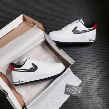 Hàng Chính Hãng Nike Air Force 1 Low Brushstroke White Black 2021** Hàng Chính Hãng Nike Air Force 1 Low Brushstroke White Black 2021**