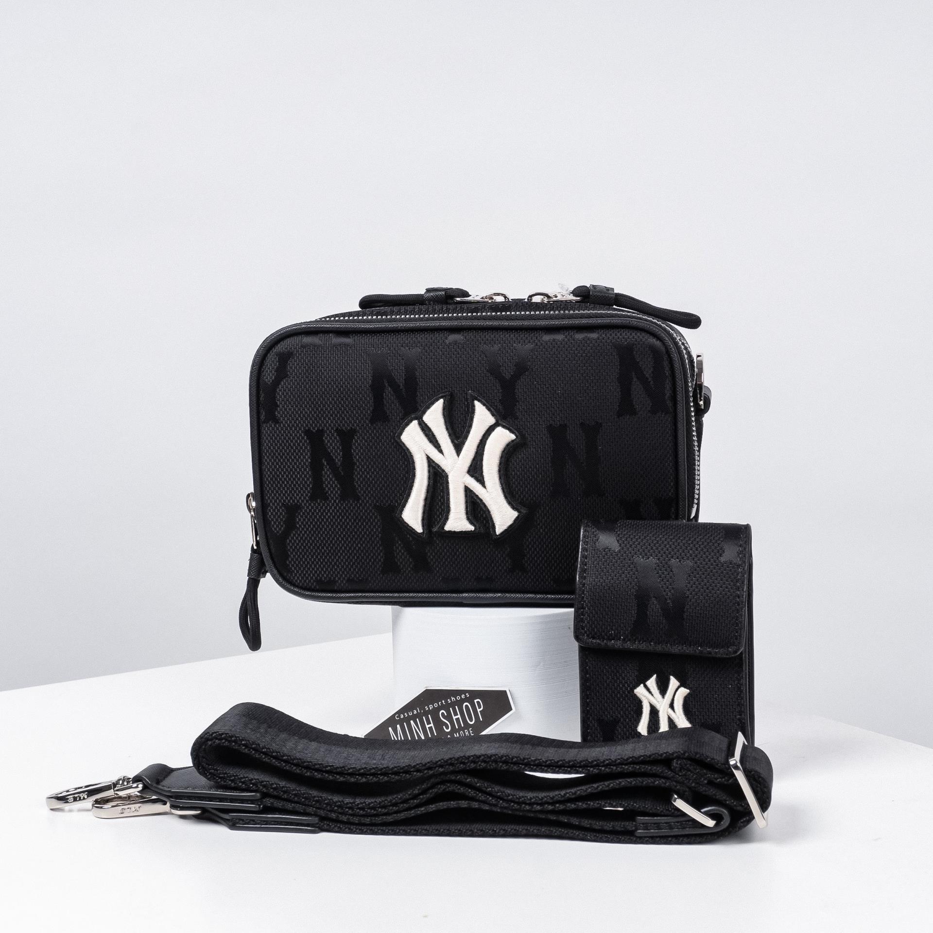  Túi MLB Monogram Nylon Jacquard Mini Crossbody Bag New York  Yankees [3acrs011n 50bks] [ O ]