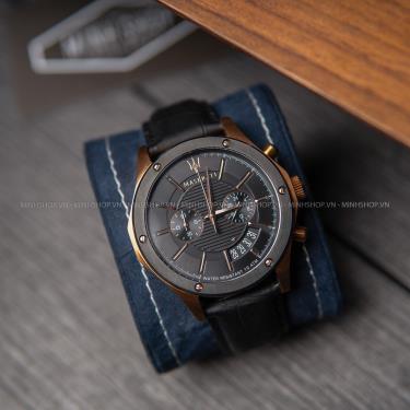Đồng Hồ Maserati Circuito Black/Gold  Dial Watch **
