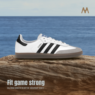 Giày ADIDAS SAMBA OG FOR  BUTY KID ''White/Black'' [IE3677] - Image 1
