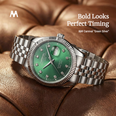 Đồng Hồ I&W Carnival ''Green Silver'' [8131G] - Image 1
