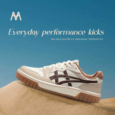 Giày Asics Court MZ 2.0 'White Brown' [1203A405 101] - Image 1