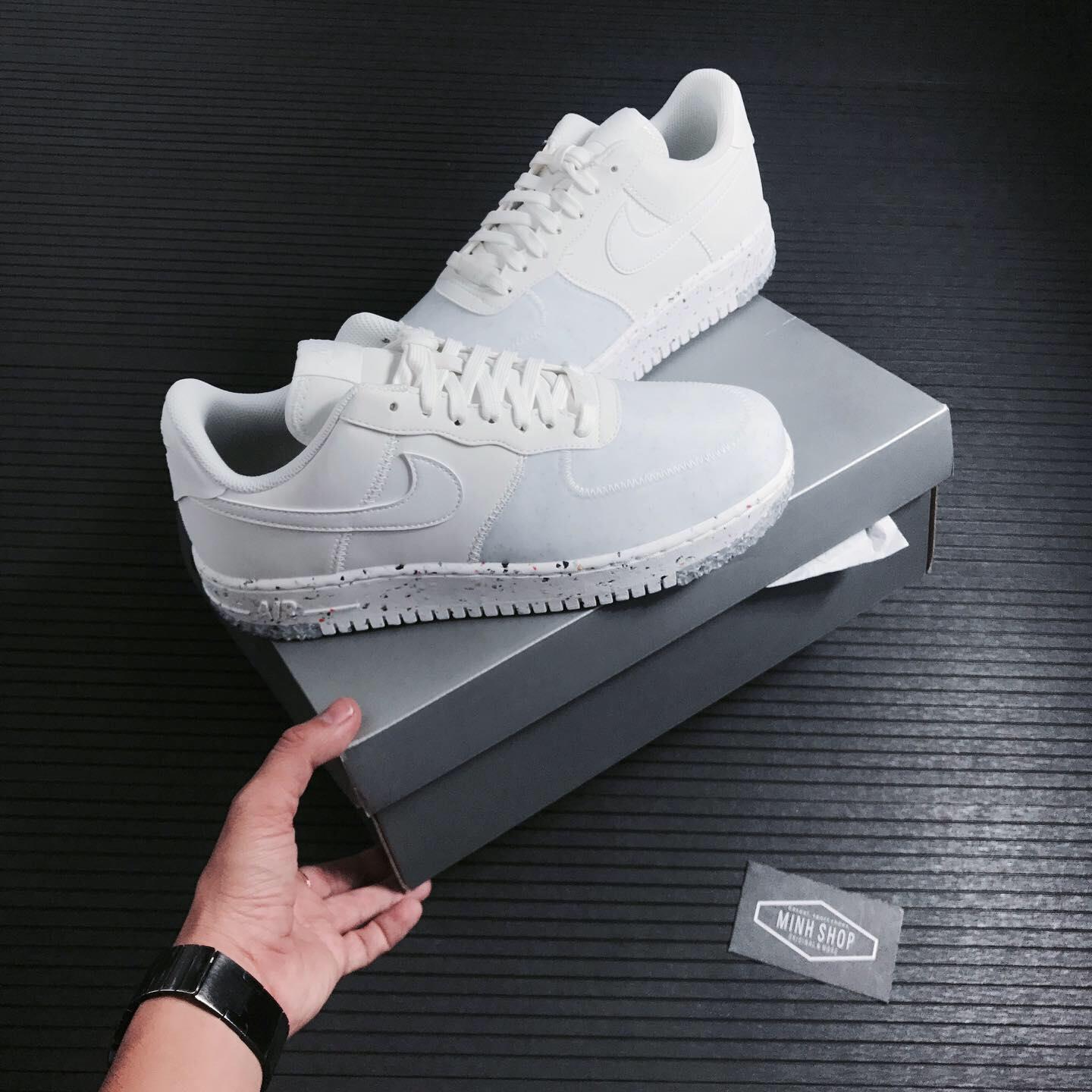 Minhshop.vn - SALE T3 Giày Nike Air Force 1 Crater Summit White