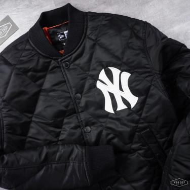 Hàng Chính Hãng Áo Khoác New Era New York Yankees Diamond Quilted Jacket Black 2021**