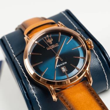 Maserati Epoca Dial Brown/Blue Watch ** [R8851118001]