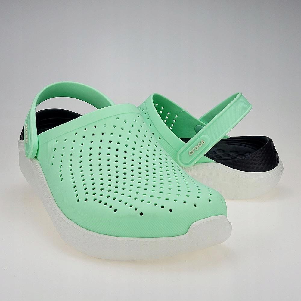  - Hàng Chính Hãng Dép Crocs Literide Light Green /Black 2021** [ 204592-3TP]