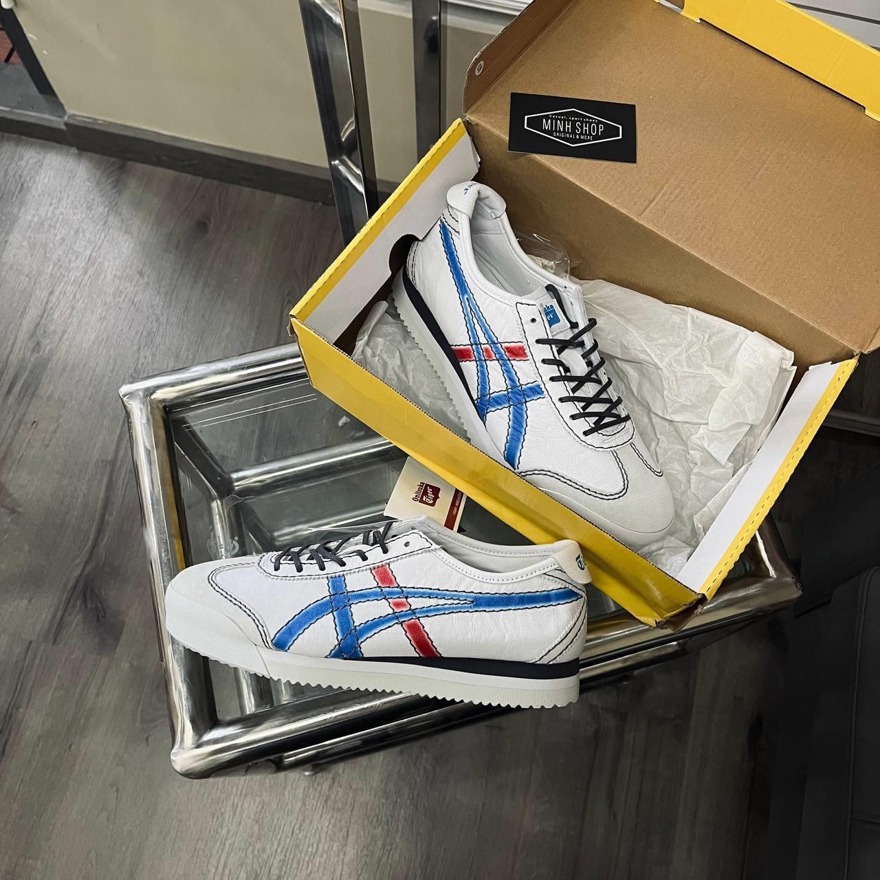  - -50% Giày Asics Onitsuka Tiger MEXICO 66 SD PF  WHITE/DIRECTOIRE BLUE [1183a971 103]