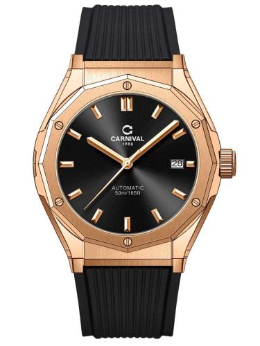 Đồng Hồ Carnival Automatic Black/Gold [8168G] - Image 1