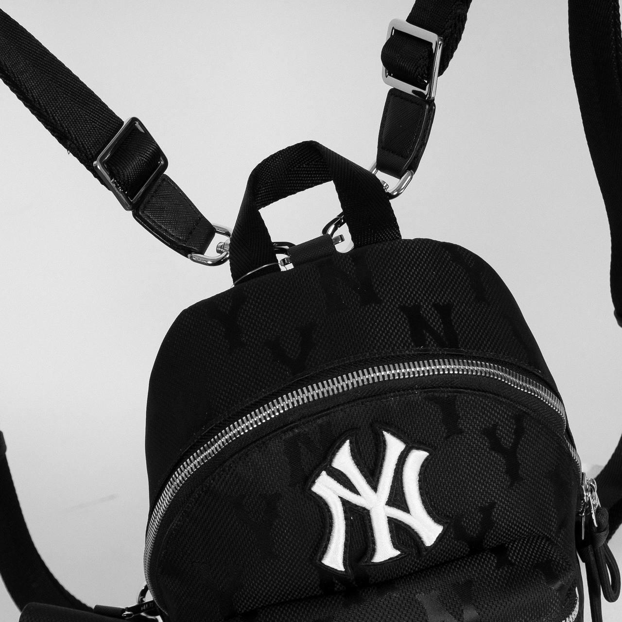 Balo MLB Monogram Nylon Jacquard Mini Backpack New York Yankees   soiauthenticvn
