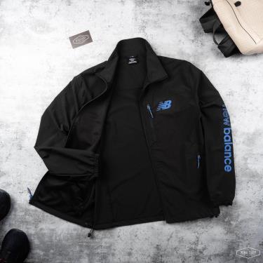 Cực Kì đẹp và mát (HỨa Luôn ) Hàng Chính Hãng Áo Khoác Jacket NewBalance Black/Blue LOGO V1 2021