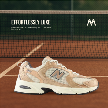 Giày New Balance 530 Running ''GOLD METALLIC'' [MR530LA] Training / Pickleball / Tennis - Image 1