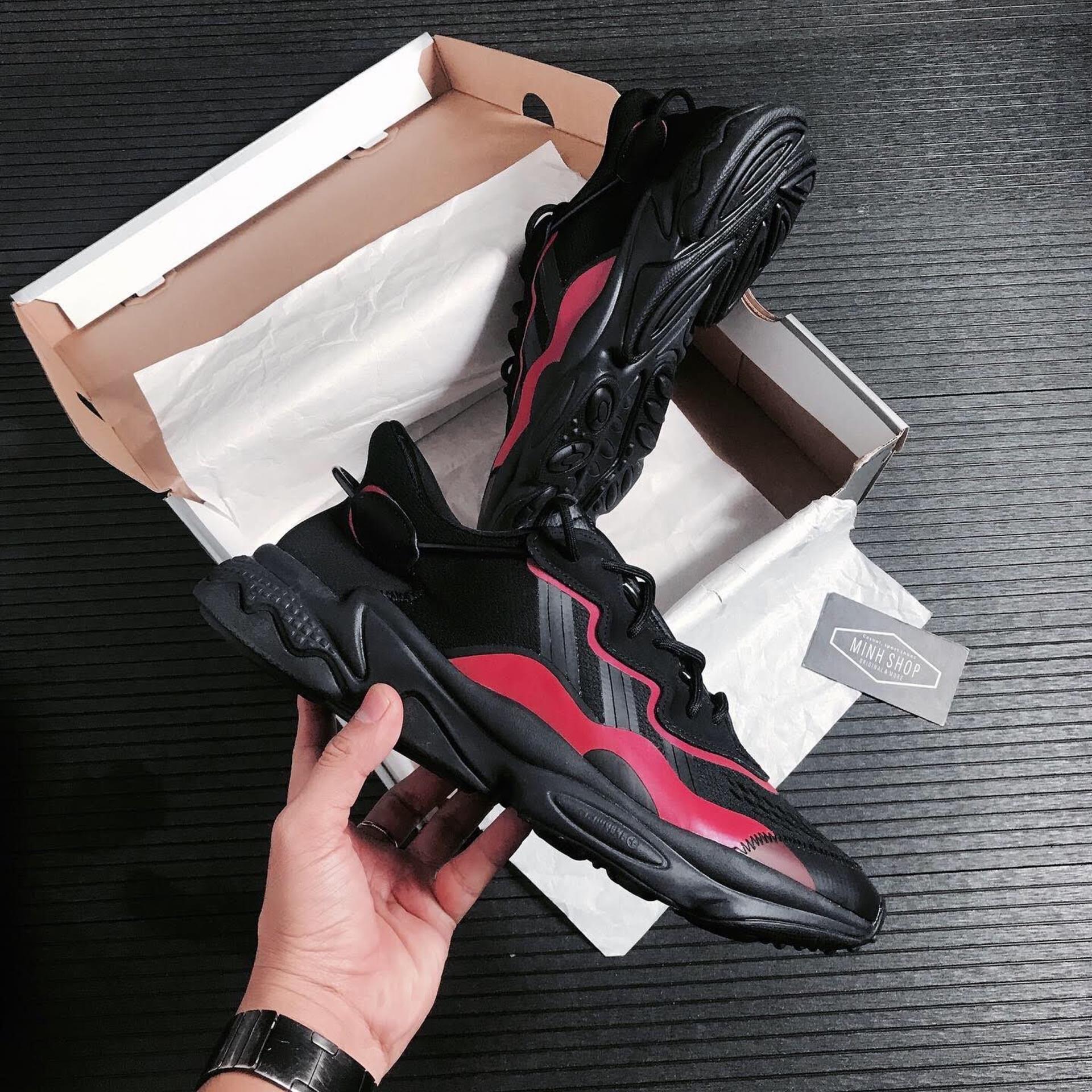 Minhshop.vn - SALE~~ HÃ ng ChÃ­nh HÃ£ng Adidas Ozweego Black/Red 2021** [EF4285] ÃP Dá»¤NG CK