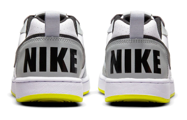 nike court borough low white black wolf grey