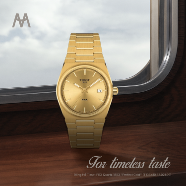 Đồng Hồ Tissot PRX Quartz 1853 ''Perfect Gold'' [T137.410.33.021.00] - Image 1