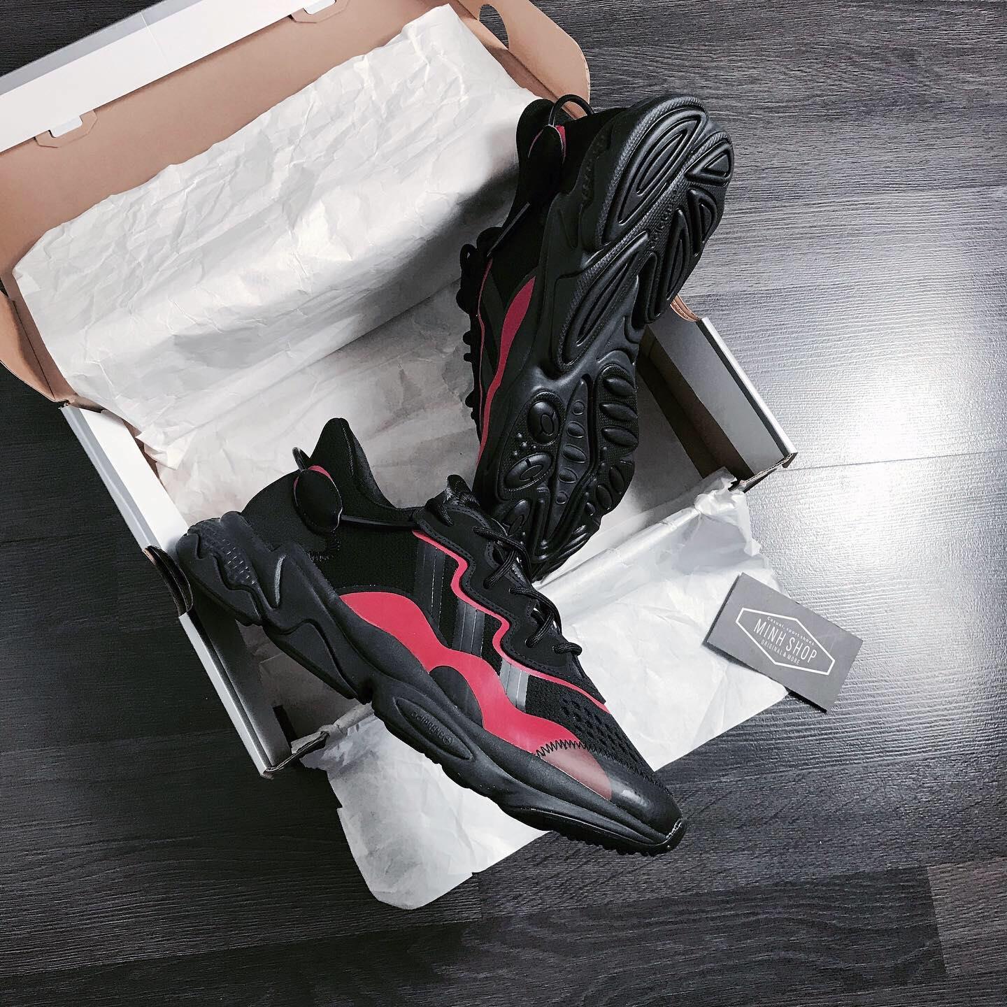 Minhshop.vn - SALE~~ HÃ ng ChÃ­nh HÃ£ng Adidas Ozweego Black/Red 2021** [EF4285] ÃP Dá»¤NG CK