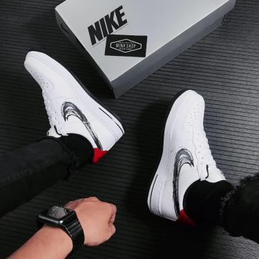 Hàng Chính Hãng Nike Air Force 1 Low Brushstroke White Black 2021** Hàng Chính Hãng Nike Air Force 1 Low Brushstroke White Black 2021**