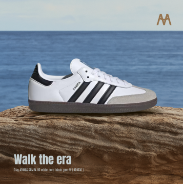 Giày ADIDAS SAMBA OG white-core-black-gum W [ IG9030 ] - Image 1
