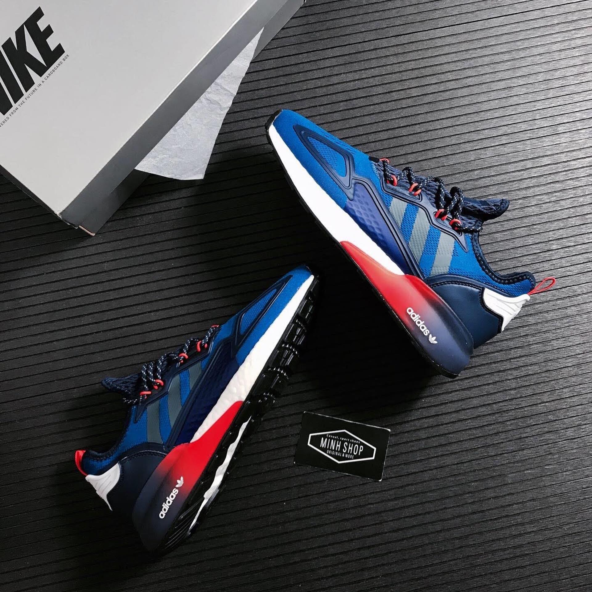 Minhshop.vn - only 1/2 Giày Adidas ZX 2K Boost Legacy Blue Tech Indigo ** [ FX8836]