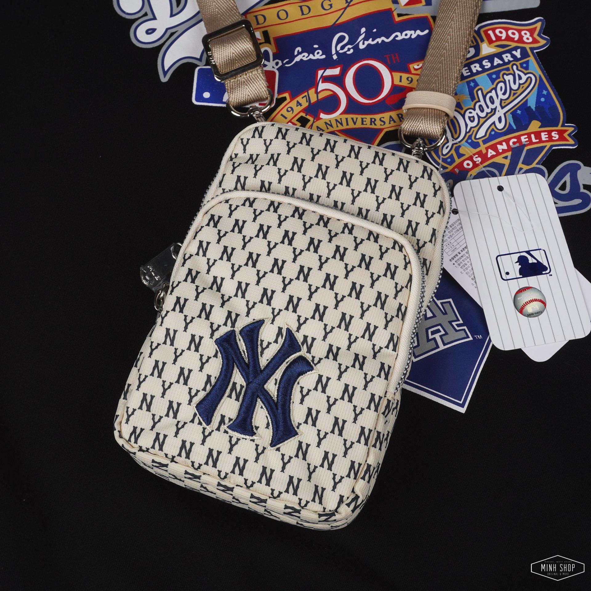 mlb jacquard monogram cross bag