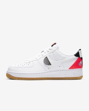 Giày Nikee NBA x Air Force 1 '07 LV8 'White Bright Crimson' [CT2298 101]