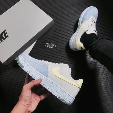 Giày Nike Air Force 1 Crater Pure Platinum Barely Volt **[CT1986 001]