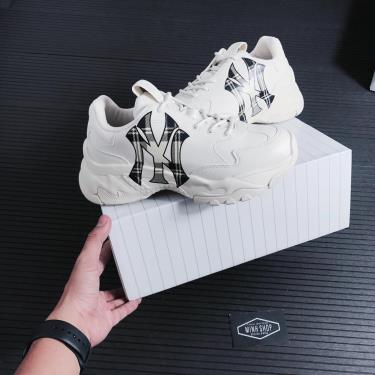 best season year 2021 Hàng Chính Hãng MLB Big Ball Chunky Check New York Yankees Sneakers 2021** [ O]