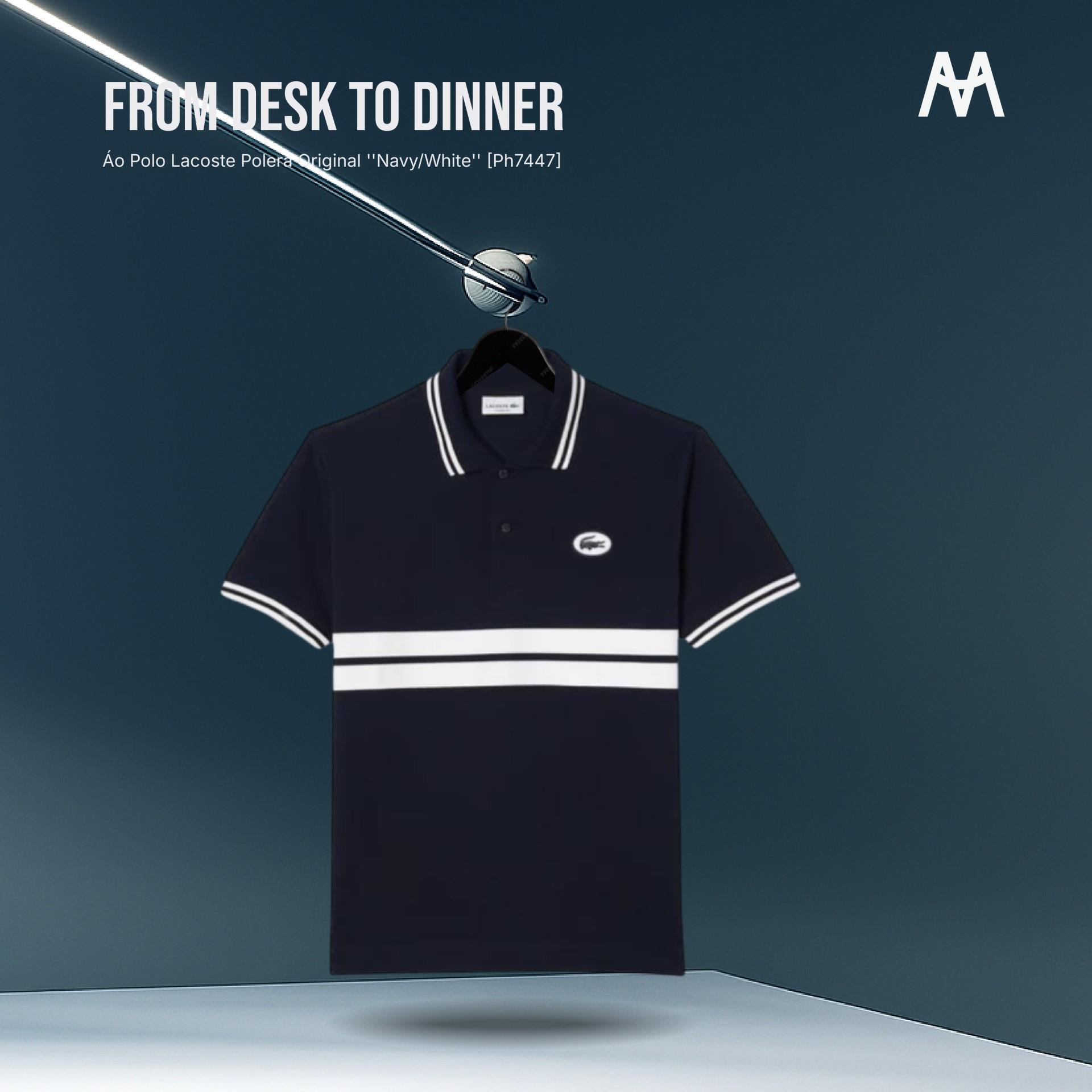 Áo Polo Lacoste Polera Original ''Navy/White'' [Ph7447]