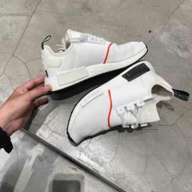 Minhshop.Vn - Sale Shock ~ Giày Adidas Nmd R1 Cloud White/Solar Red [Ee5086]