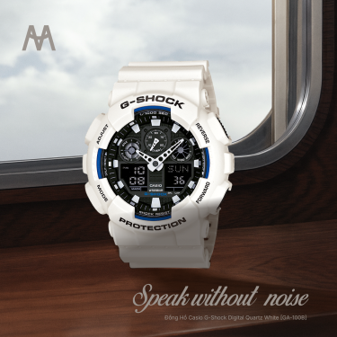 Đồng Hồ Casio G-Shock Digital Quartz White [GA-100B] - Image 1