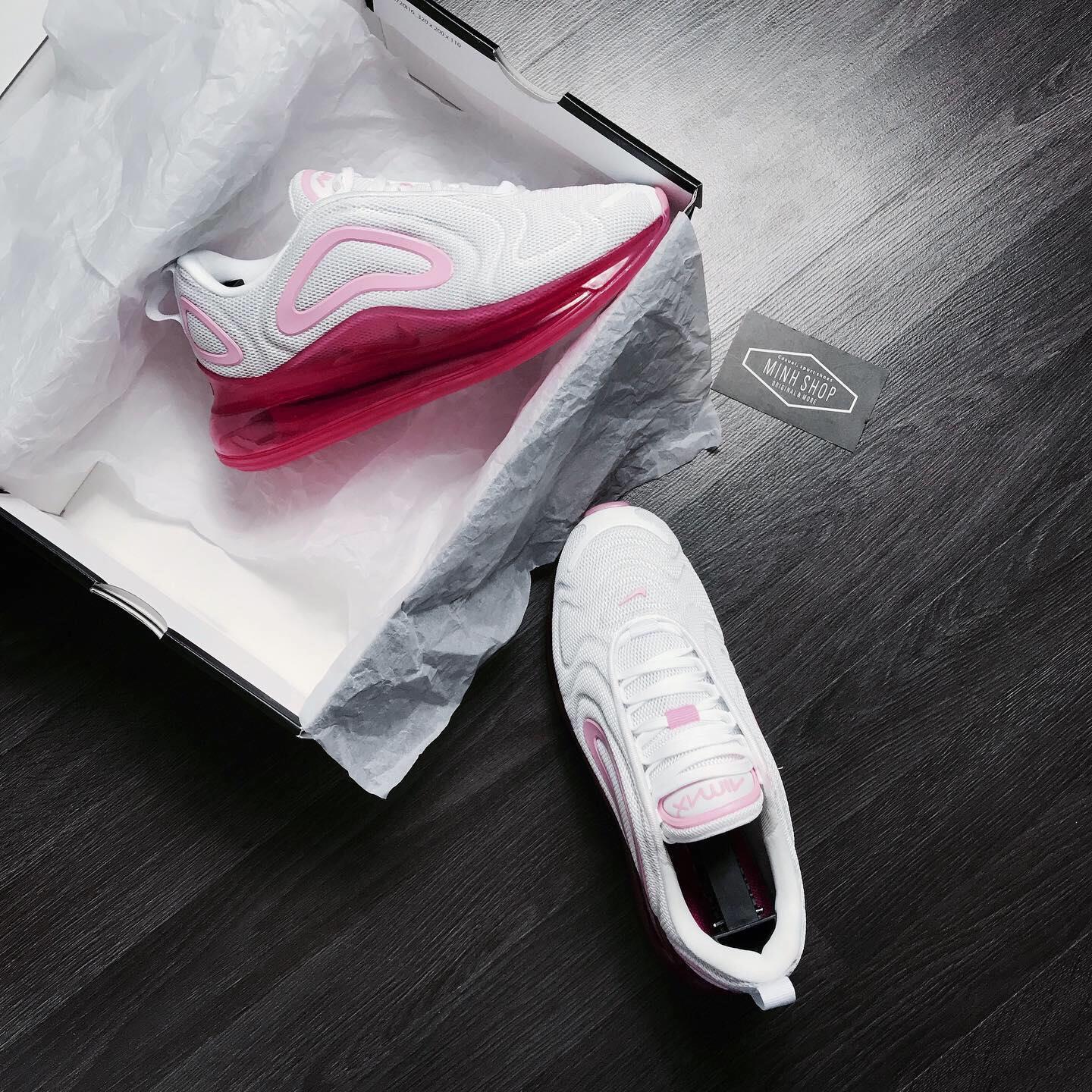 Minhshop.Vn - Flash Sale 50%~ Hàng Chính Hãng Nike Air Max 720 White Pink  **2021** [Ar9293 103] Áp Dụng Ck