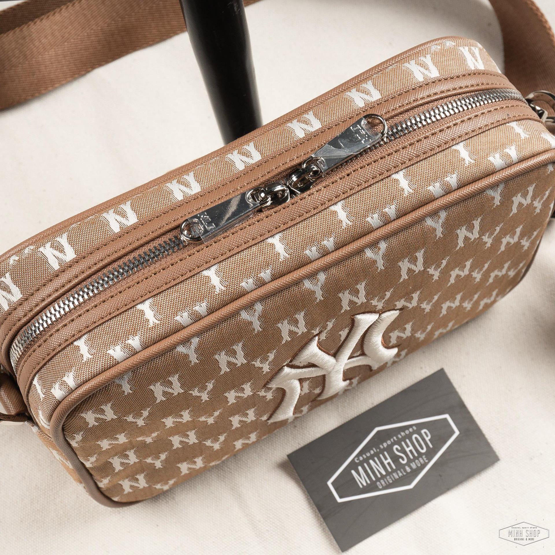 mlb jacquard monogram cross bag