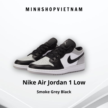 Cityculture.vn - Giày Nike Air Jordan 1 Low Smoke Grey Black V4 GS ...