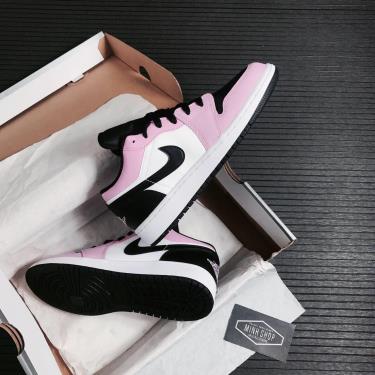 🔝 Màu Trend 🔝Giày Nike Air Jordan 1 Low 'White Light Arctic Pink' (GS)** [554723 601]